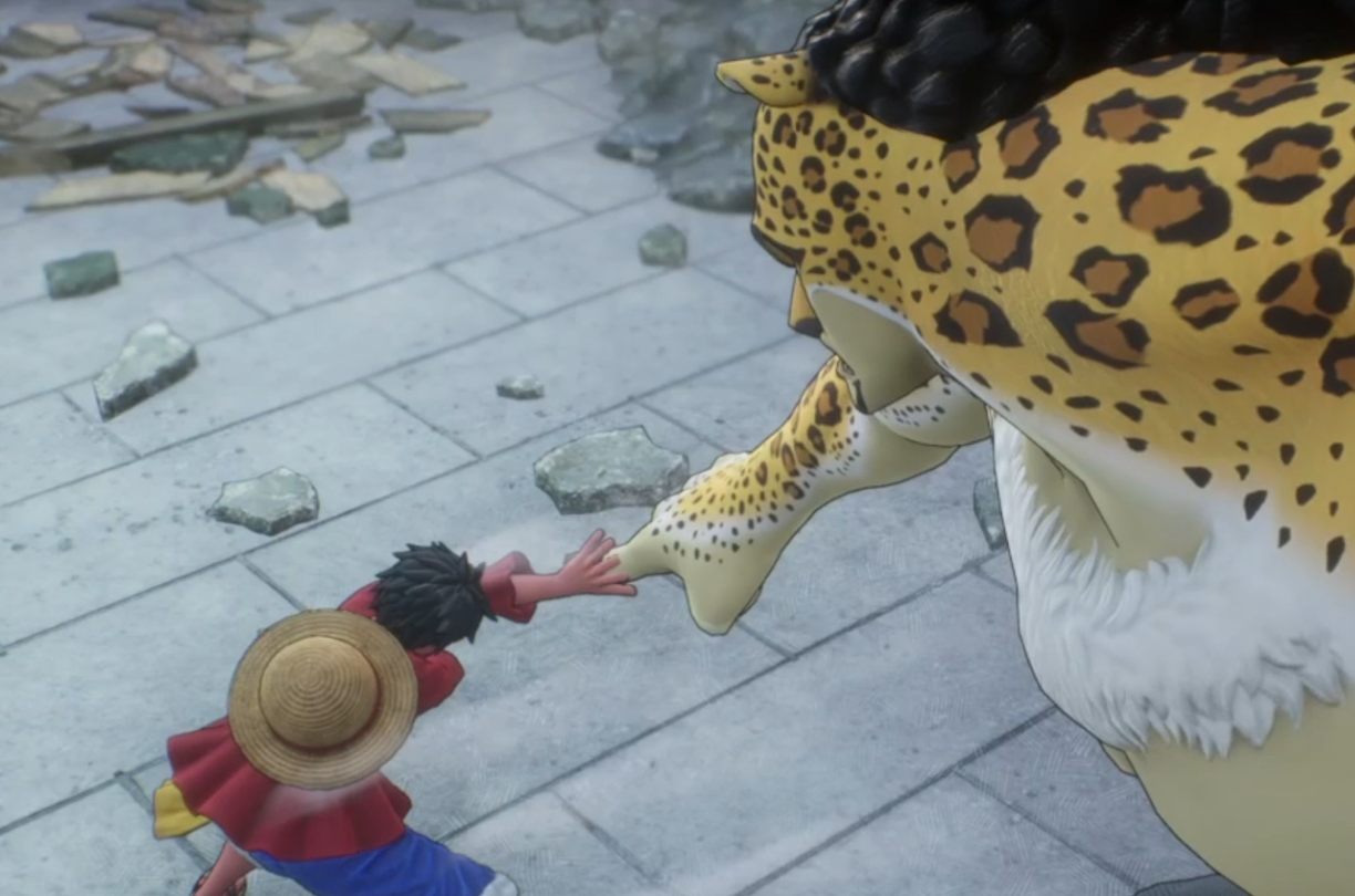 Замес , Луффи с Луччи.  ONE PIECE ODYSSEY, игра.