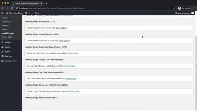 One Click Demo Import WordPress | Wise Mag смотреть онлайн