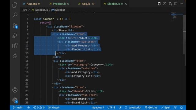 Implementing React Router Dom v5 | E-Commerce Project Using React: A Step-by-Step Tutorial in Hindi смотреть онлайн