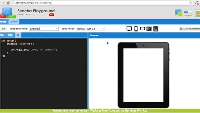 Sencha Playground смотреть онлайн