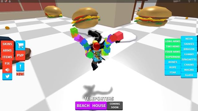 4 ЛАПШИ ВМЕСТО РУК или РУКИ БАЗУКИ в Roblox смотреть онлайн