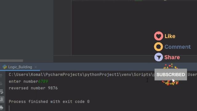 Write a program to Reverse an Integer in python || reverse number in Python смотреть онлайн