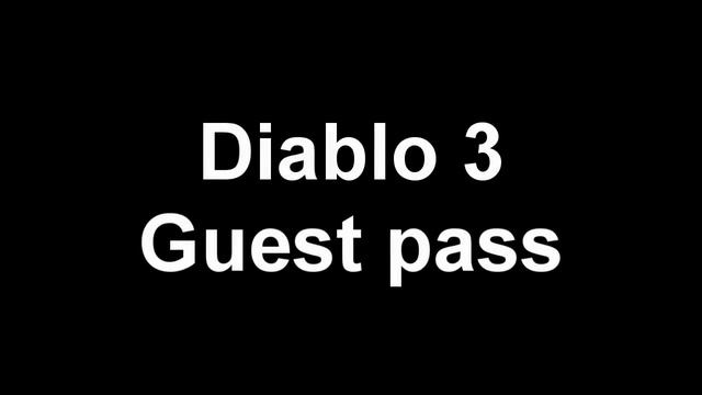Diablo 3 Free Key (guest pass) смотреть онлайн
