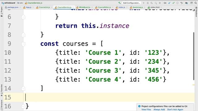 090 Encapsulating data model in a React service - CourseService смотреть онлайн