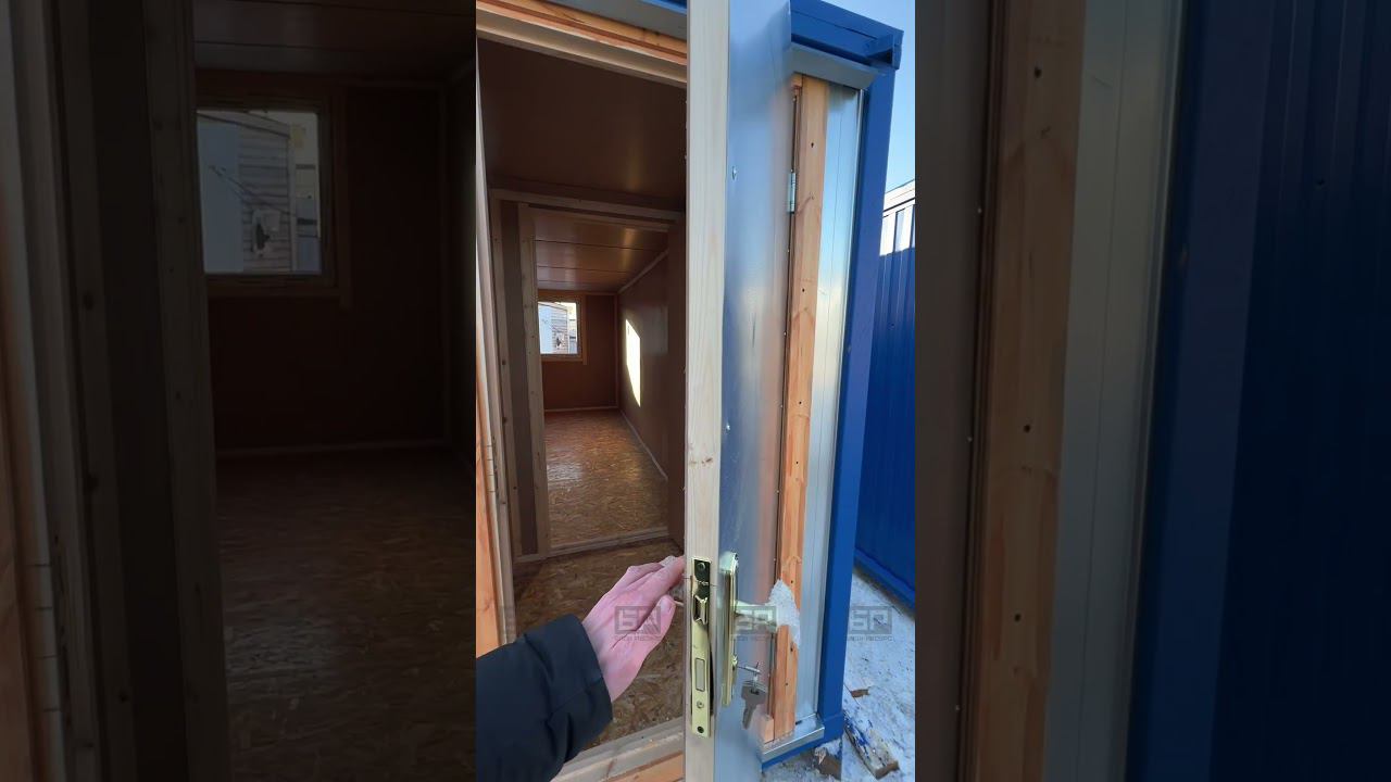 Бытовка БК-3 с большим окном и утеплением 100 мм смотреть онлайн