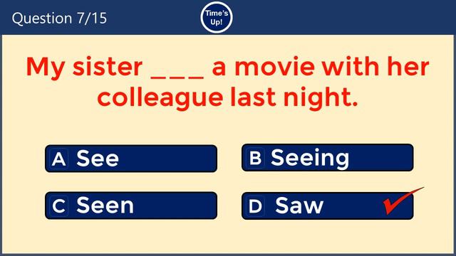 Simple Past Tense Quiz: CAN YOU PASS THIS TEST? Can 70% Pass These Simple Past Tense English Quiz # смотреть онлайн