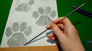 Вяжем шарф двусторонним жаккардом.