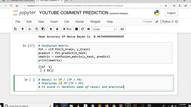 Machine Learning From Scratch - Precision, Recall And F1 Score смотреть онлайн