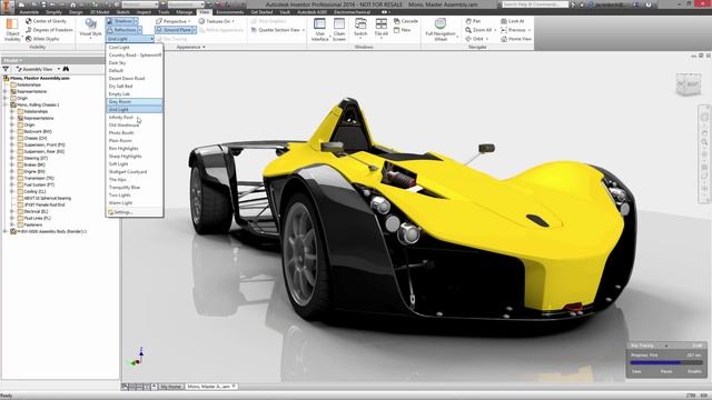 Autodesk Inventor visualization and rendering смотреть онлайн
