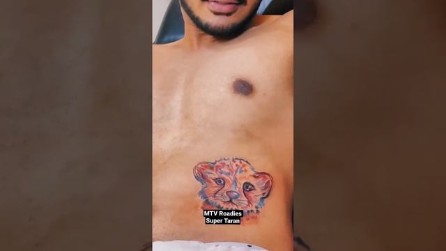 Cute coloured Jaguar Tattoo. Inked MTV Roadies Contestant “Super Taran” смотреть онлайн