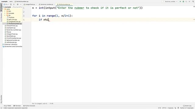 Python Worked Example 10: Perfect Number | Simple Program to find Perfect Number смотреть онлайн