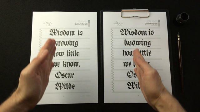 22 УРОК. «Фразы». Готическая каллиграфия. Fraktur. смотреть онлайн