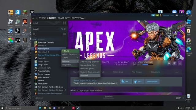 How to Uninstall Apex Legends смотреть онлайн