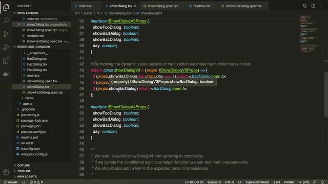 Divide and conquer complex Javascript logic смотреть онлайн