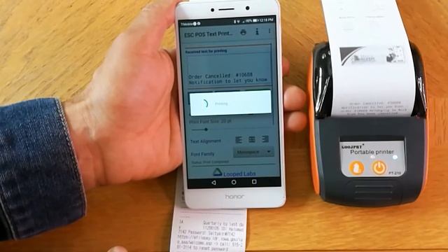 How to define a Bluetooth printer for android mobile and printing anything via a browser смотреть онлайн