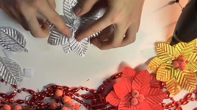 Пуансетия/Рождественская звезда/МК/Ручная работа смотреть онлайн