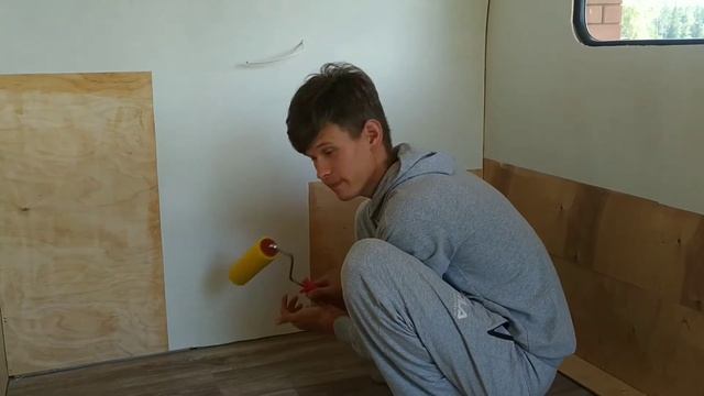 Автодом на прицеп. Обои, линолеум. смотреть онлайн
