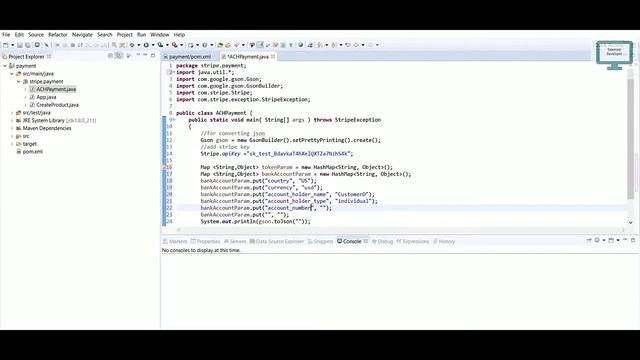 19.Java Stripe : Create A Bank Token смотреть онлайн