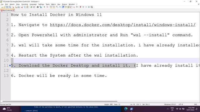Docker Installation on Windows 11 смотреть онлайн