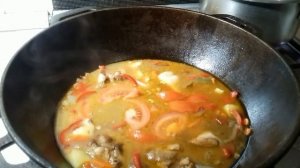 Лагман из курицы это быстро и вкусно. Простой рецепт лагмана в казане пошагово.