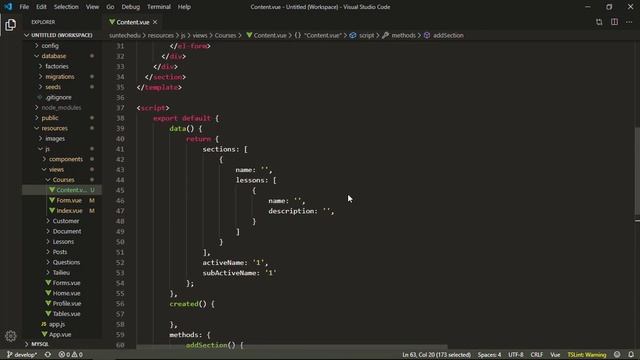 Demo chức năng quản lý khóa học bằng Laravel Vue смотреть онлайн