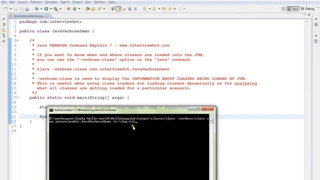 VERBOSE JAVA COMMAND VIEW CLASSES LOADED INTO JVM DEMO смотреть онлайн