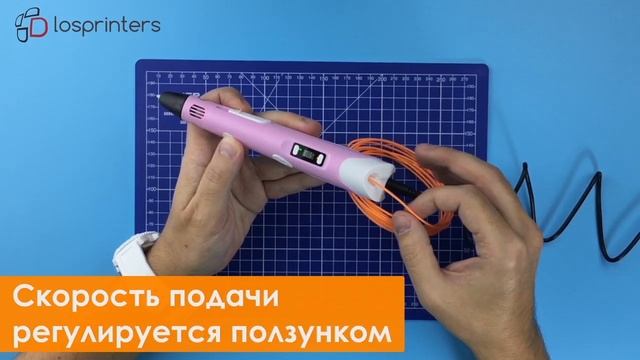 3D ручка Myriwell RP100B - обзор и инструкция www.losprinters.ru смотреть онлайн