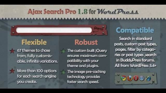 Preview Ajax Search Pro for WordPress WordPress смотреть онлайн