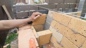 Барбекю комплекс своими руками. Баварская кладка. Одинарный кирпич.