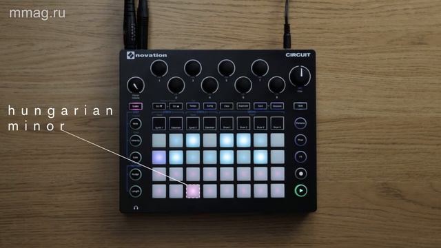 Novation Circuit - использование ладовых шаблонов