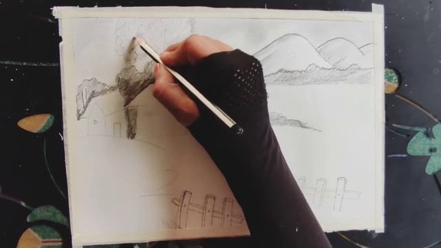 pencil sketch scenery drawing//landscape drawing#20#artworldbymeems смотреть онлайн
