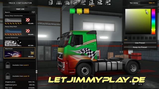 Euro Truck Simulator 2: Slipstream Paint Job смотреть онлайн