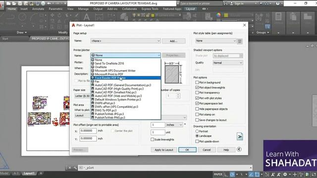 Convert AutoCAD to PDF and print setup | AutoCAD beginner tutorial | Learn with Shahadat смотреть онлайн