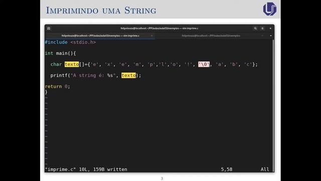 [C] 33. Imprimindo strings com printf() смотреть онлайн