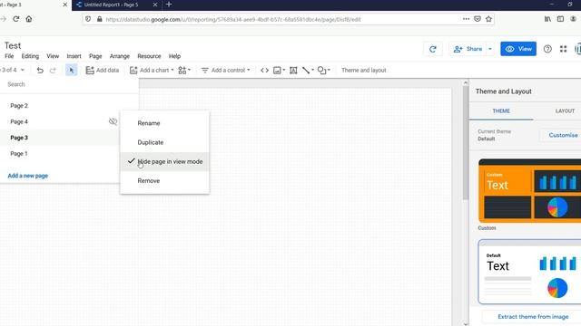 How to Rename, Hide, Delete Pages and Create a duplicate page in Google Data Studio or #looker смотреть онлайн