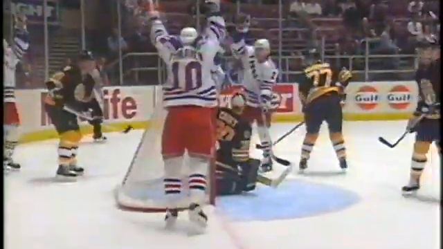 Alex Kovalev Scores His First Goal For Rangers In 93-94 Season Vs Bruins (5 Oct 1993)