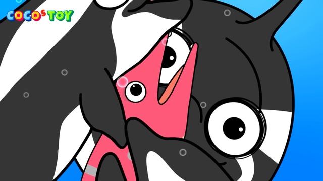 A baby whale hatched ichthyosaur egg!ㅣsea animals for kidsㅣCoCosToy смотреть онлайн