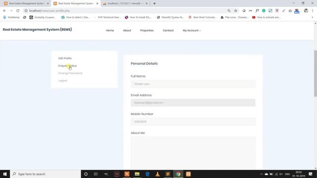 Real Estate Management System Using PHP and MySQL смотреть онлайн