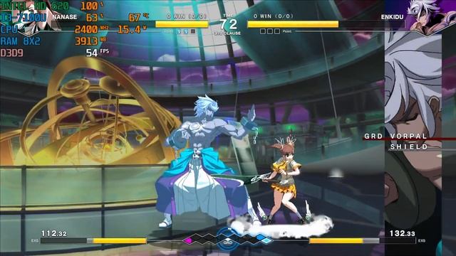 UNDER NIGHT IN-BIRTH II Sys:Celes Intel HD 620(Low End Pc) Benchmark смотреть онлайн