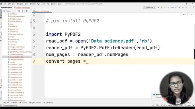 Make your own .pdf to .txt converter | python project | mini python project | file converter смотреть онлайн