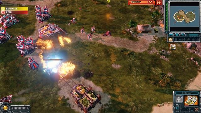 Rainy Day Games: GTFU(E) vs DarkNage(S) - Infinity Isle - Red Alert 3 смотреть онлайн