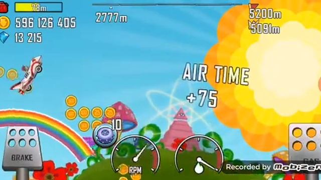 Hill Climb Racing: Rainbow & The Rocket 5116m смотреть онлайн