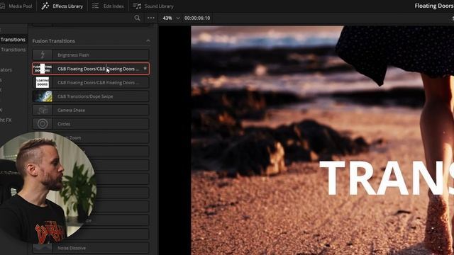Sliding Doors Transition For DaVinci Resolve 17 - FREE Download смотреть онлайн