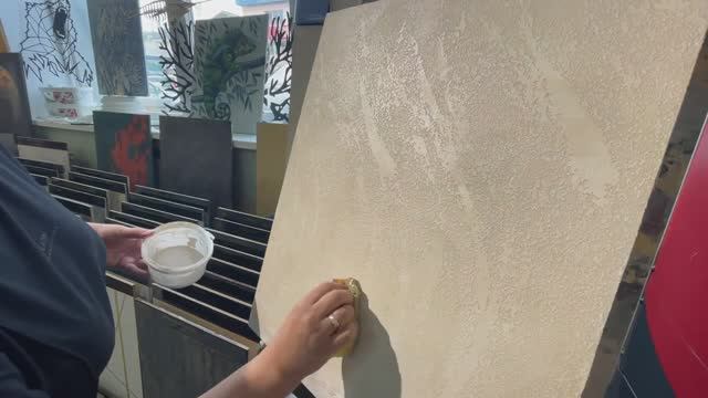 СУПЕР☝️ПРОСТО_Декоративная штукатурка облегченная?_ТАМПОВКА смотреть онлайн