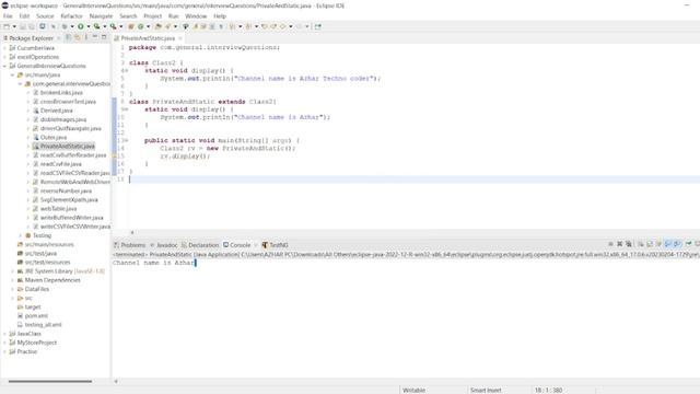 Can we override private and static methods in Java - Explaining with example. смотреть онлайн