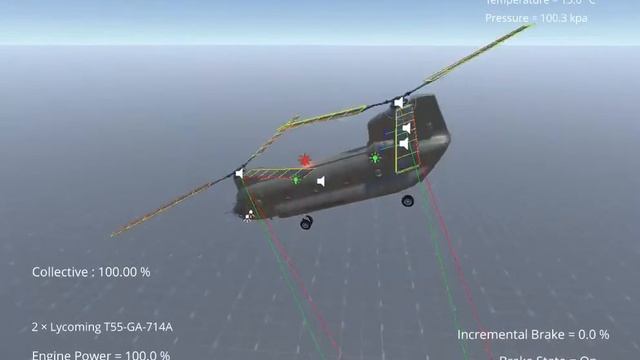 Silantro Unity3D Helicopter Simulator: CH-47 Chinook Flight Test 2 смотреть онлайн