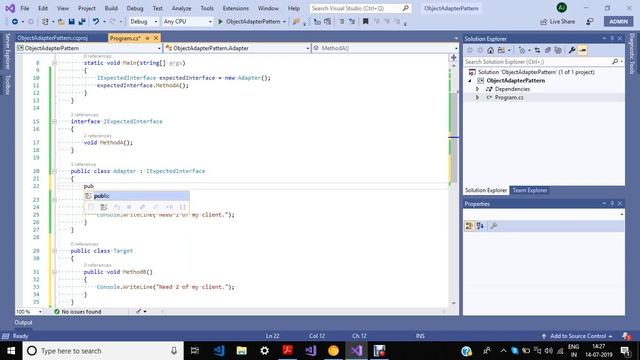 Object Adapter Pattern practical example in .NET C# смотреть онлайн
