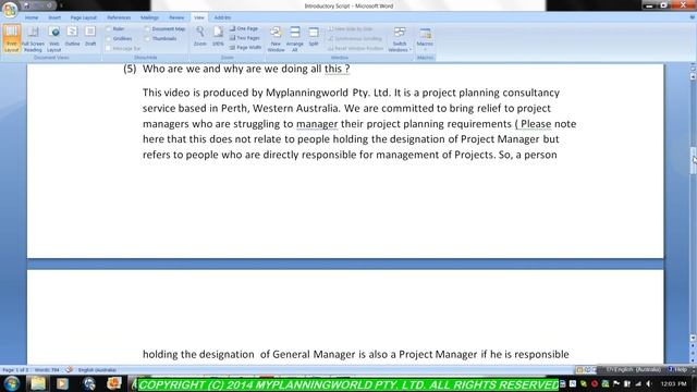 Primavera P6 Introduction Training Myplanningworld Consultancy Services смотреть онлайн