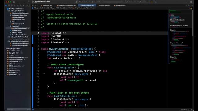PART #1: SwiftUI & Firebase & Authentication. To-Do App смотреть онлайн