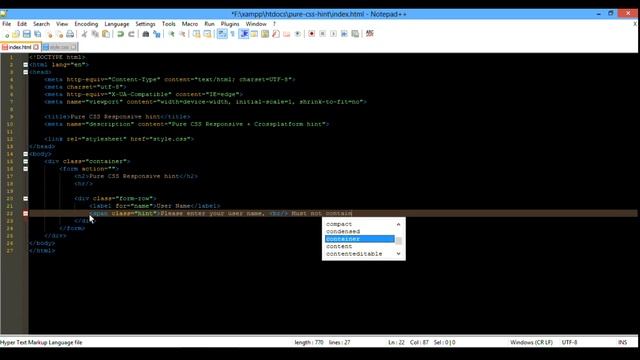 Pure css responsive hint (tooltip) with source code смотреть онлайн